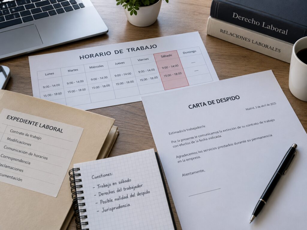 ¿Puede ser nulo un despido después de negarse a trabajar los sábados?