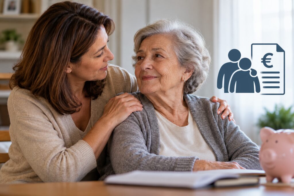 Pensión en favor de familiares en 2026: ¿puedes cobrar una pensión si has cuidado de tus padres y fallecen?
